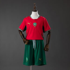 Morocco 2026 Home Kids Kit Jersey - Next Generation Design - front view