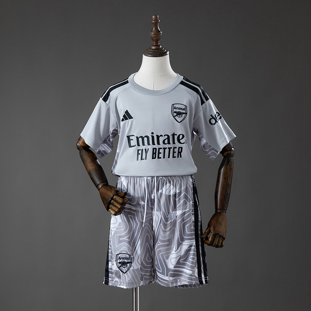 Arsenal 26/27 Goalkeeper Kids Kit Jersey - Goalie Edition Kit - front view