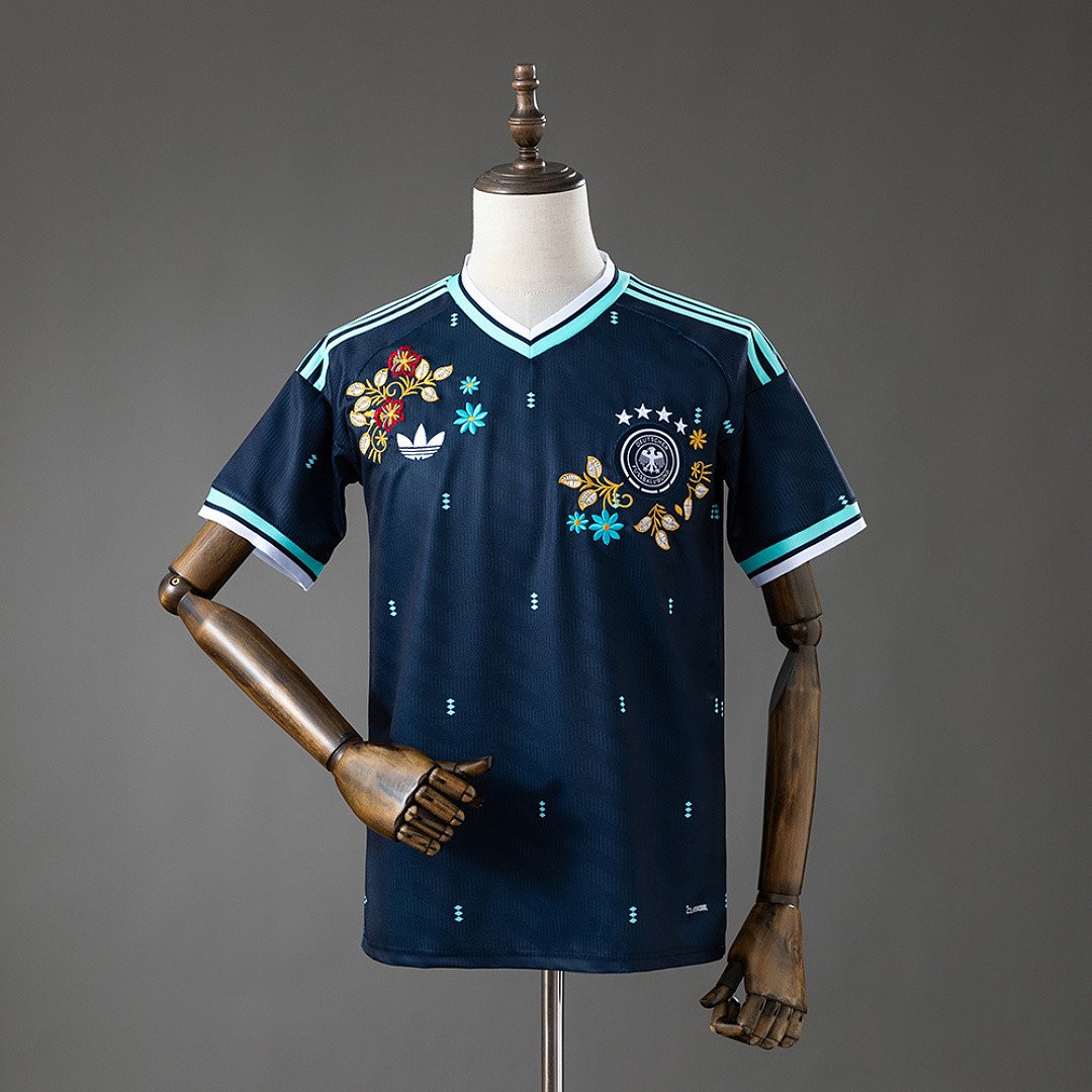 Germany 2026 Away Embroidery Art Edition Jersey - Sharp Away Design - front view