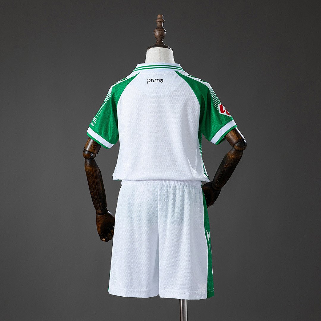Real Betis 26/27 Home Kids Kit Jersey - Kids Sized Supporter Kit - back view