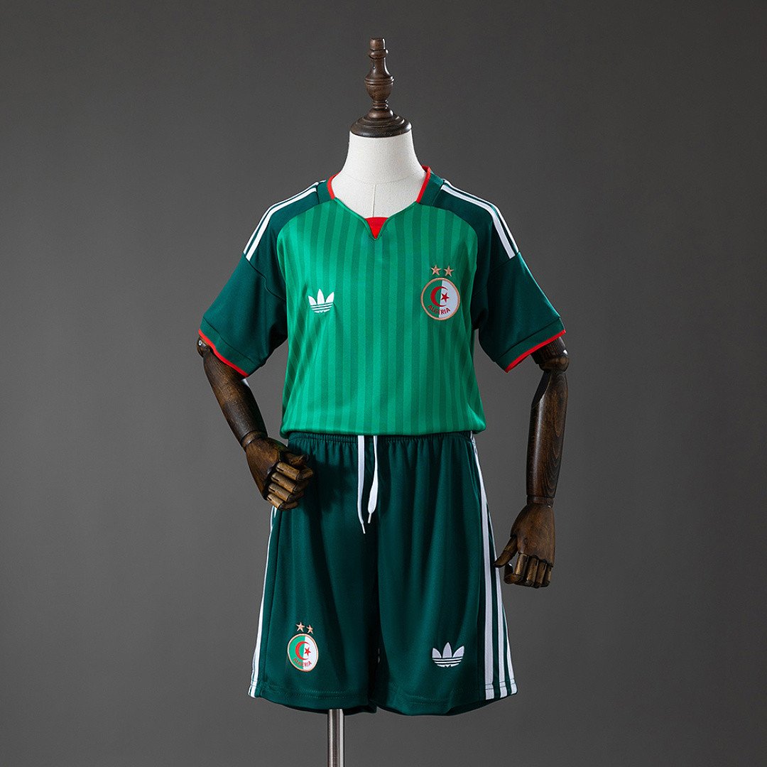 Algeria 2026 Away Kids Kit Jersey - Young Supporter Kit - front view