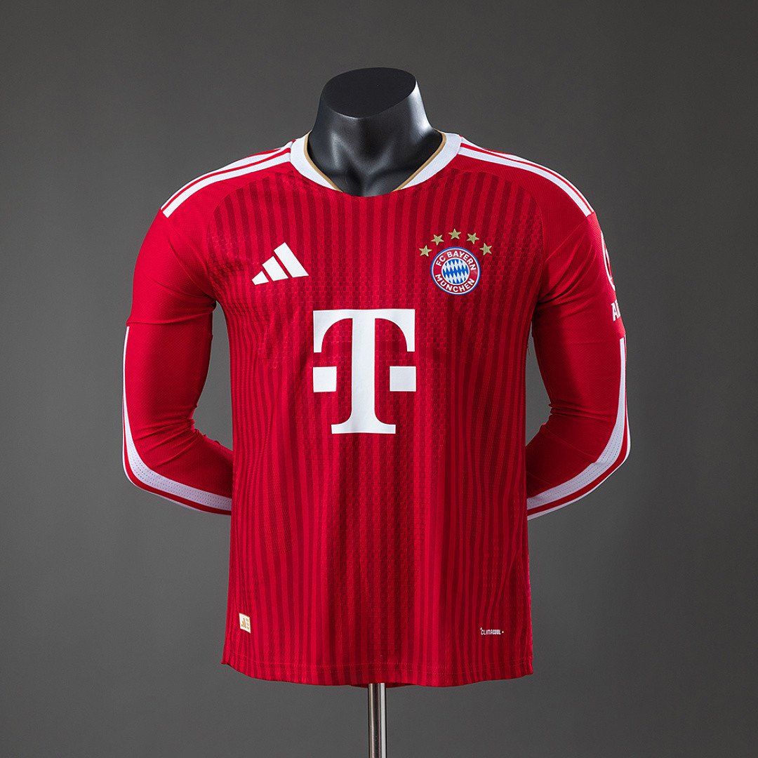 Bayern Munich 26/27 Home Player Version Long Sleeved Jersey - Pitch Ready Spec - front view