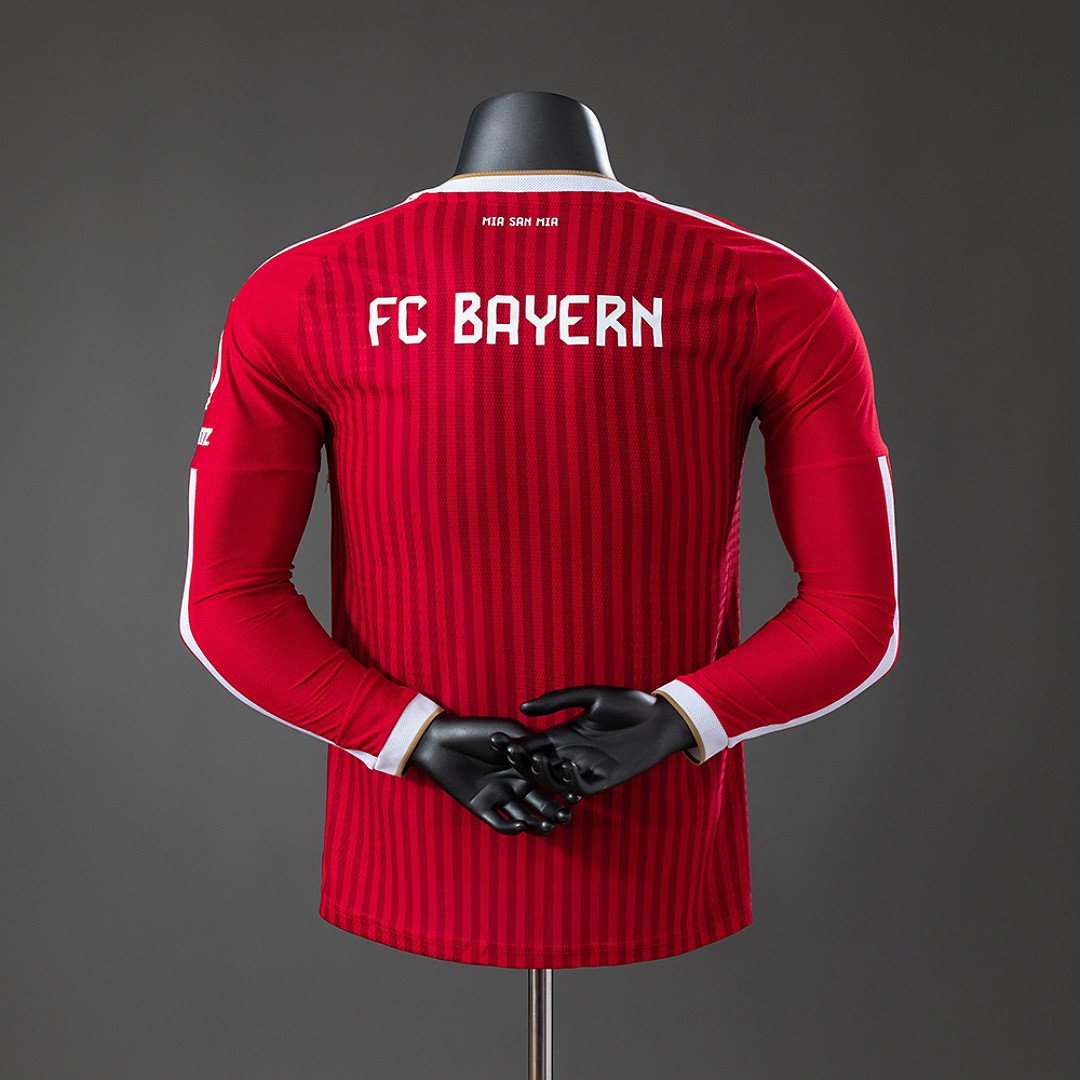 Bayern Munich 26/27 Home Player Version Long Sleeved Jersey - Pitch Ready Spec - back view