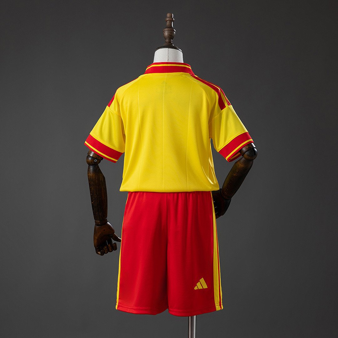 RC Lens 26/27 Home Kids Kit Jersey - Young Supporter Kit - back view