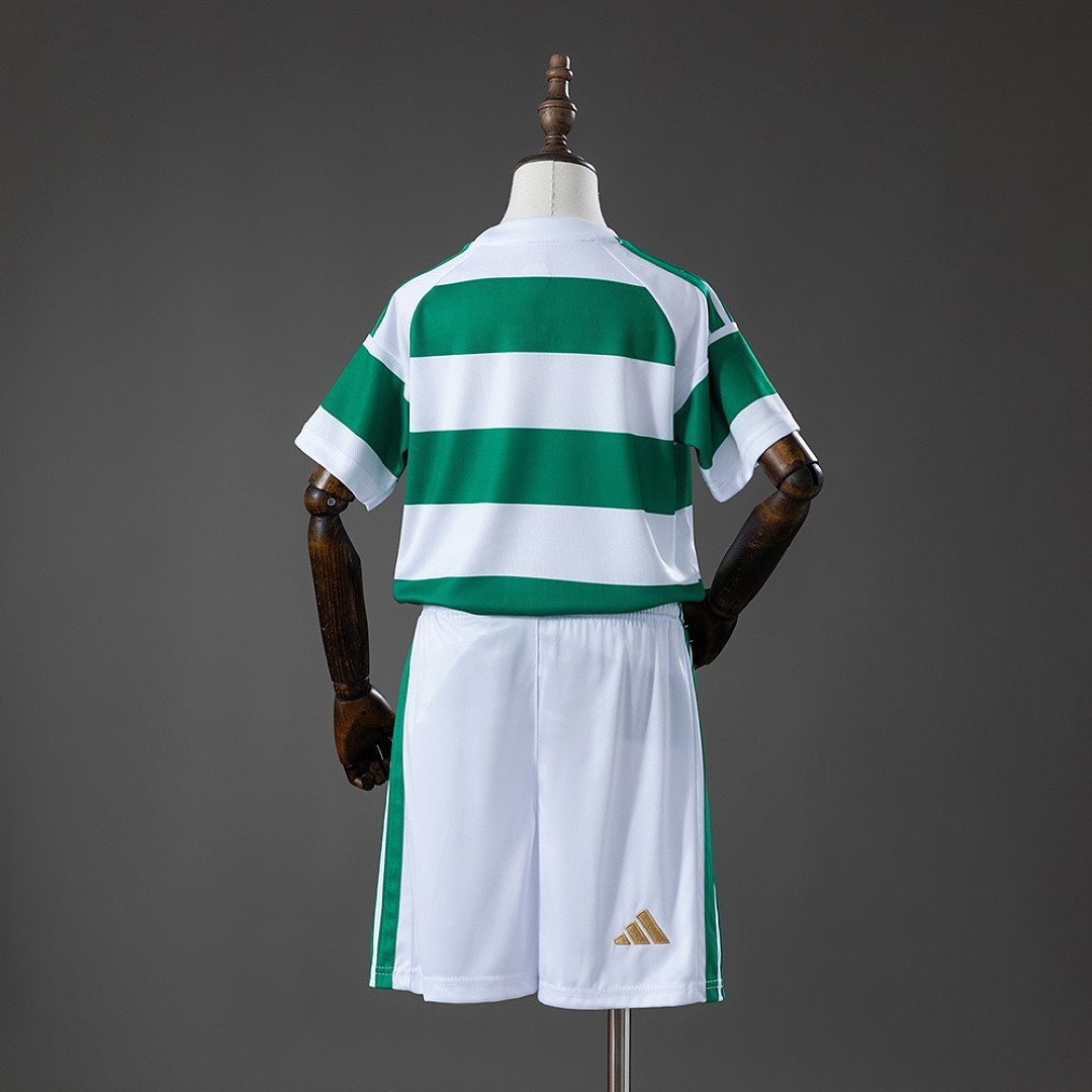 Celtic 26/27 Home Kids Kit Jersey - Youth Sized Jersey - back view