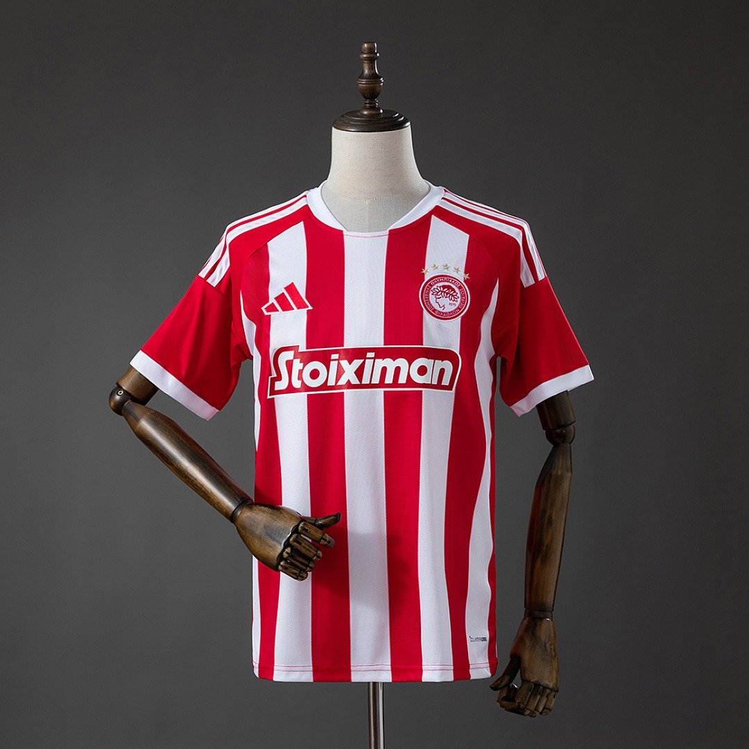 Olympiacos 26/27 Home Jersey - Heritage Home Crest - front view