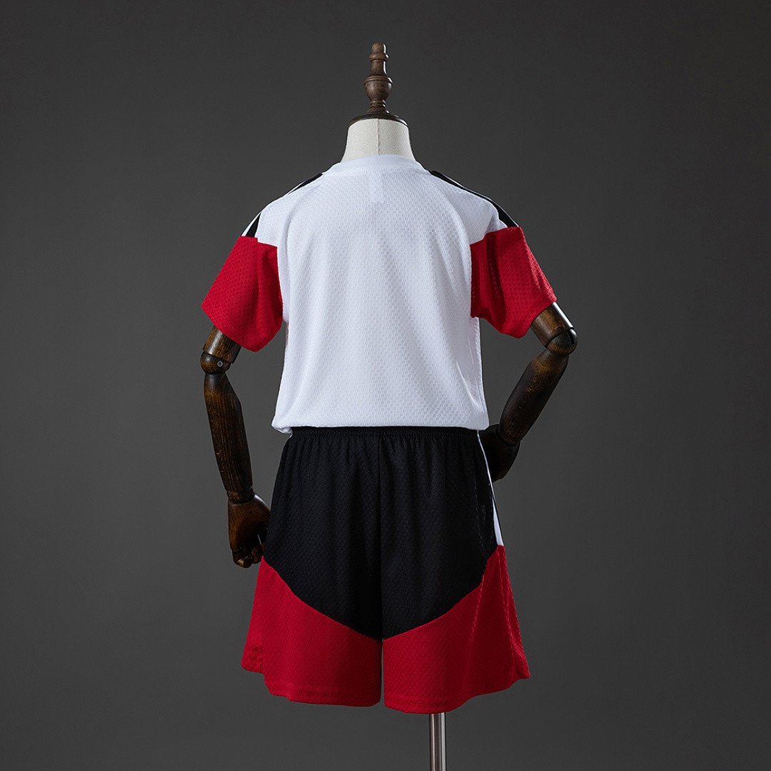 Germany 2026 Player Version Training Kids Kit Jersey - White - Training Performance Top - back view