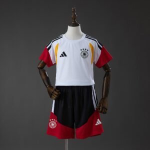 Germany 2026 Player Version Training Kids Kit Jersey - White - Training Performance Top - front view