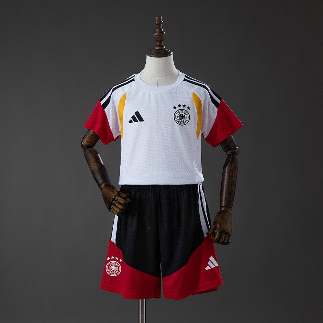 Germany 2026 Player Version Training Kids Kit Jersey - White - Training Performance Top - front view