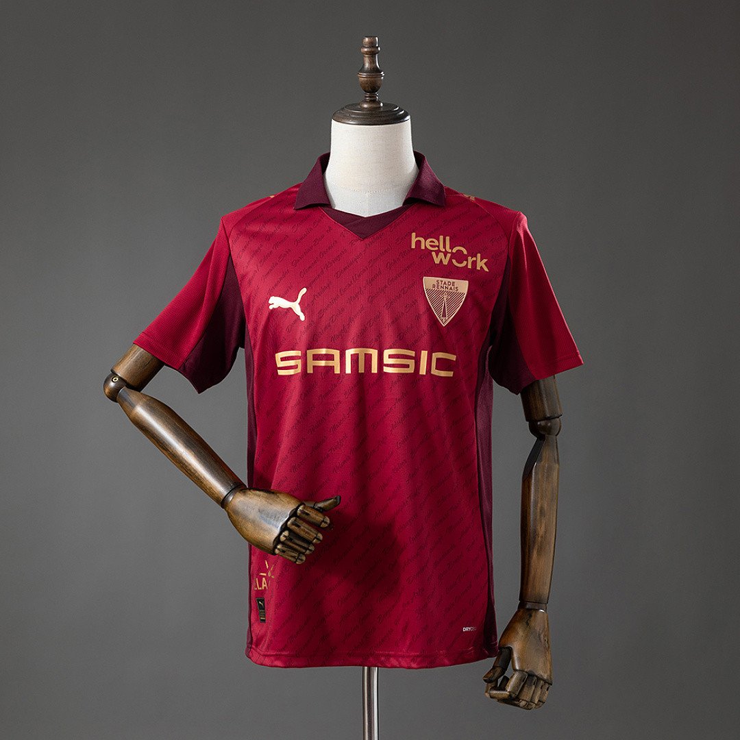 Stade Rennais 125th Anniversary Edition Jersey - Anniversary Special Release - front view