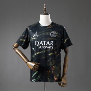 2025-2026 Paris Saint-Germain France Special Edition Jersey – Navy with Gold Marble Swirls