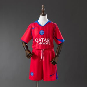2025-2026 Paris Saint-Germain France Training Kit – Red with Blue Trim