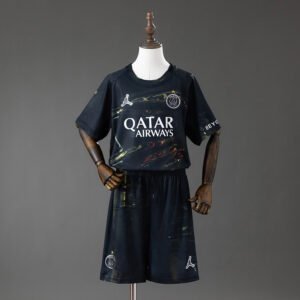 Special Edition Kit 2025-2026 Paris Saint-Germain France – Navy with Gold Marble Print