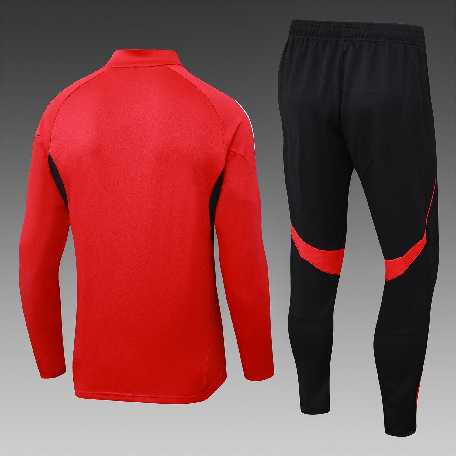 25/26 Manchester United Red Tracksuit Top+Pants Set - back view