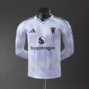 25/26 Manchester United Away Player Version Long Sleeve Jersey - front view
