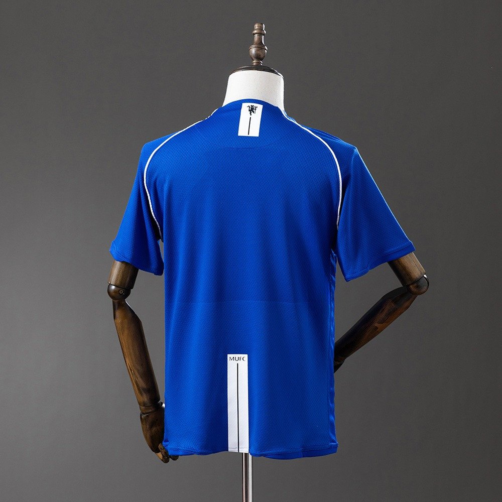 07/08 Manchester United Retro Goalkeeper Jersey - Blue - back view