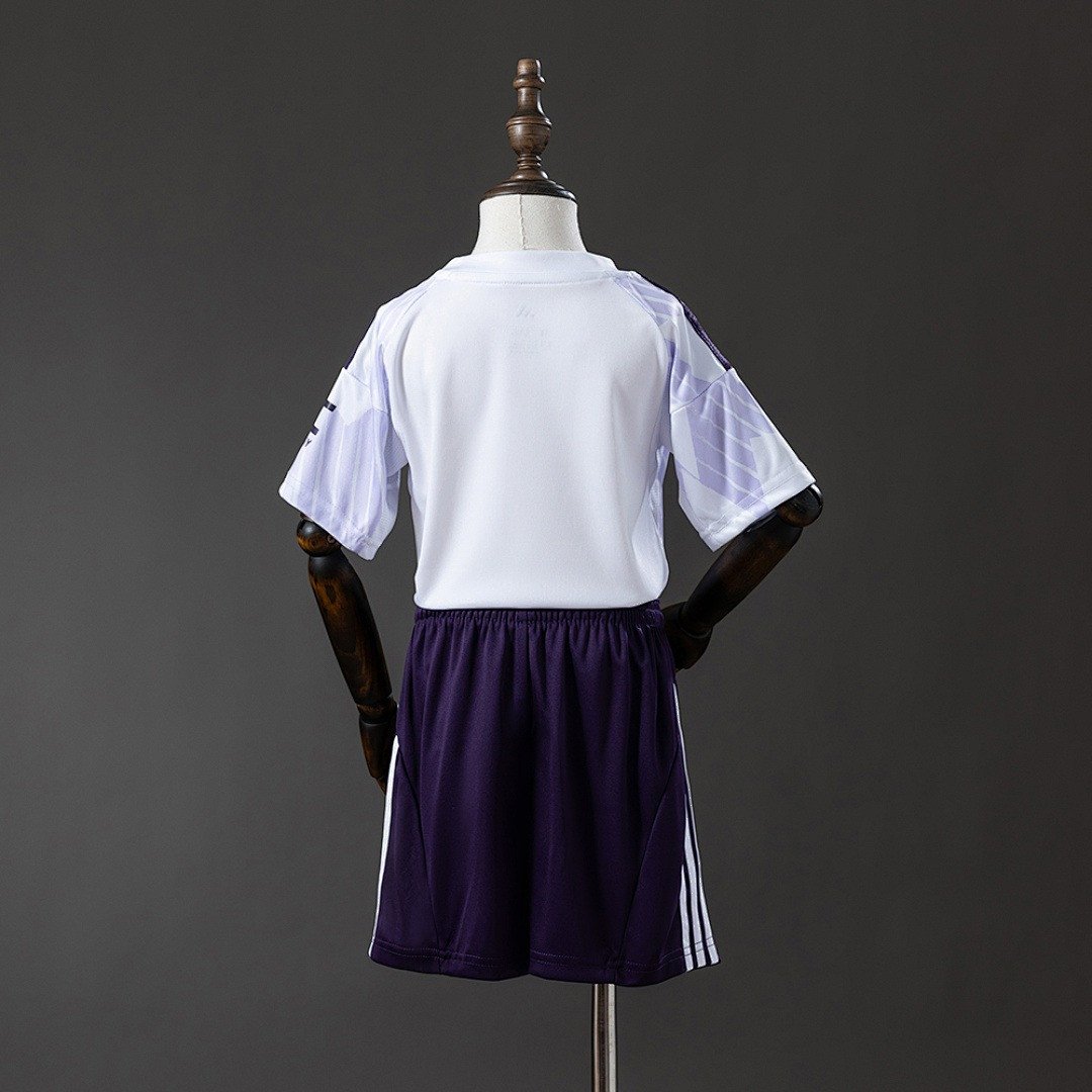 25/26 Manchester United Away Kids Kit Jersey - back view