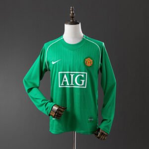 07/08 Manchester United Long Sleeve Retro Goalkeeper Jersey - front view