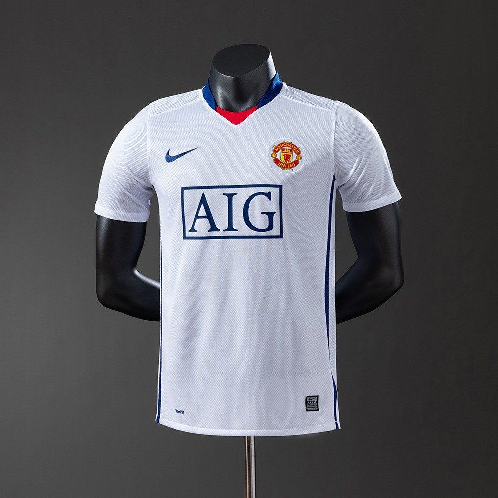 08/09 Manchester United Away Player Version Retro Jersey - front view