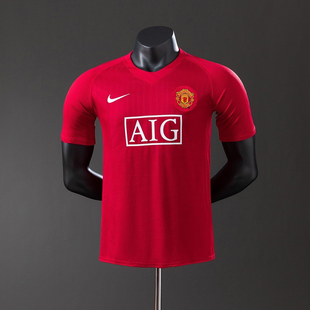 07/08 Manchester United Home Player Version Retro Jersey - front view