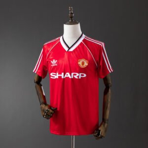 1984 Manchester United Home Retro Jersey - front view