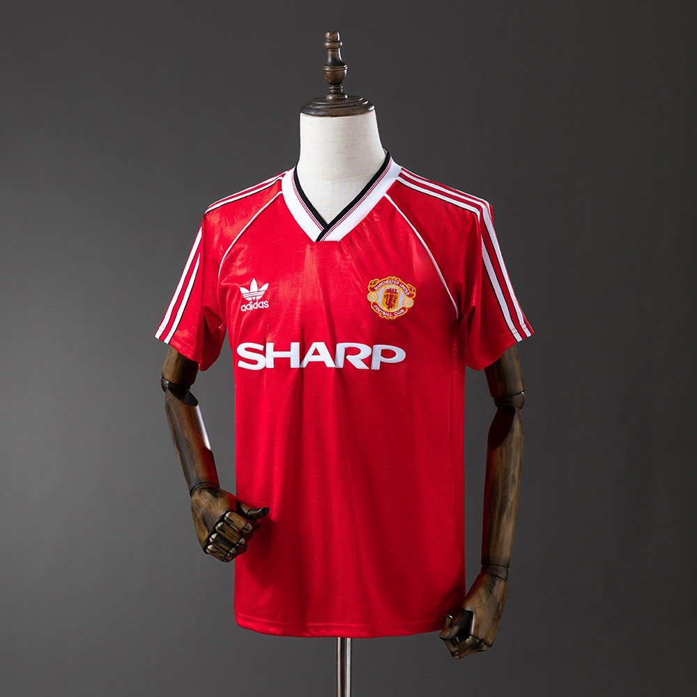 1984 Manchester United Home Retro Jersey - front view