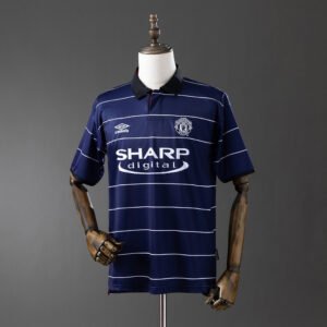99/00 Manchester United Away Retro Jersey - front view