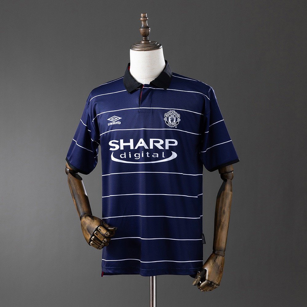 99/00 Manchester United Away Retro Jersey - front view