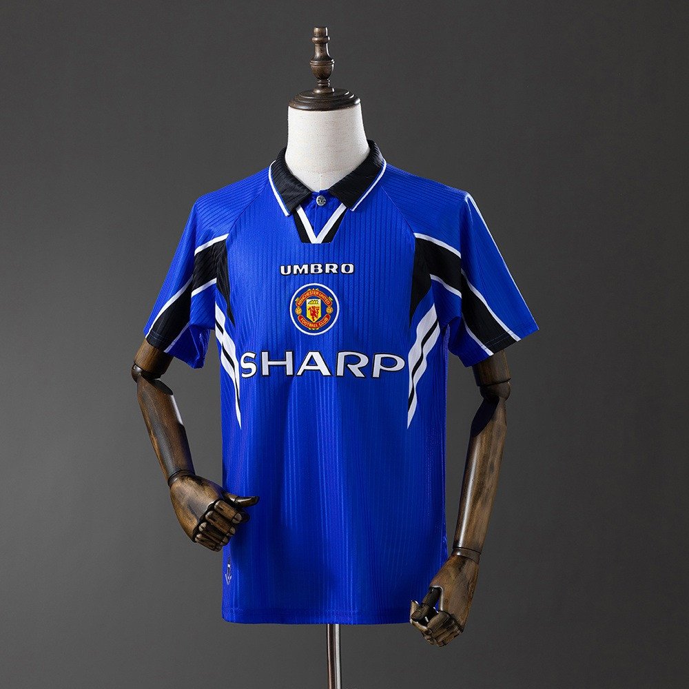96/98 Manchester United Second Away Retro Jersey - front view