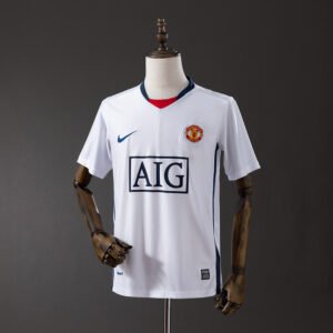 08/09 Manchester United Away Champions League Edition Retro Jersey - front view