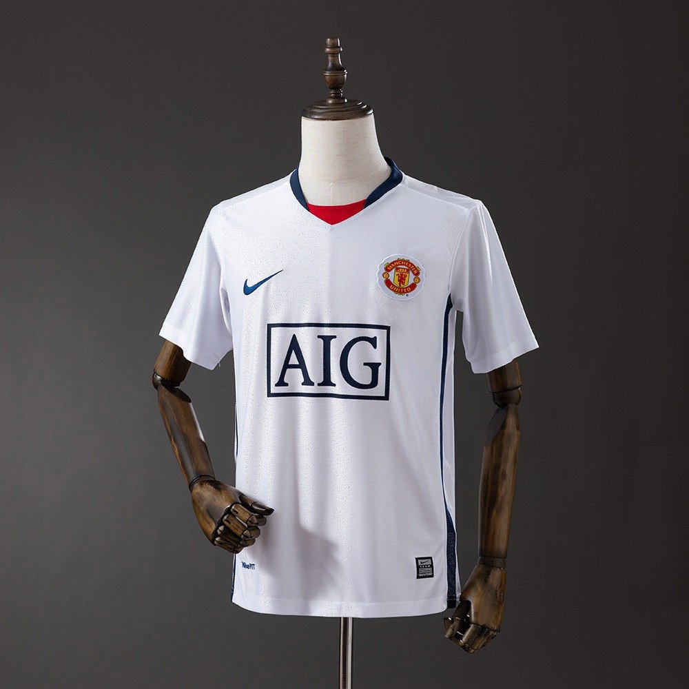 08/09 Manchester United Away Champions League Edition Retro Jersey - front view