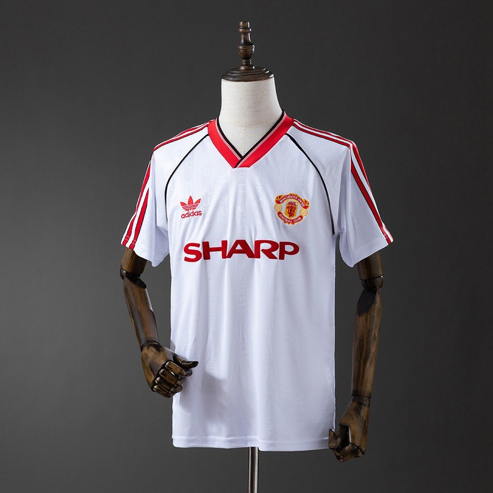 88/90 Manchester United Away Retro Jersey - front view