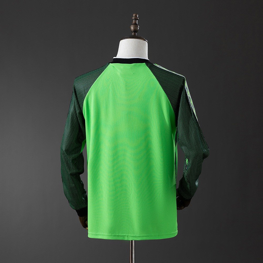 98/99 Manchester United Long Sleeve Retro Goalkeeper Jersey - Green - back view