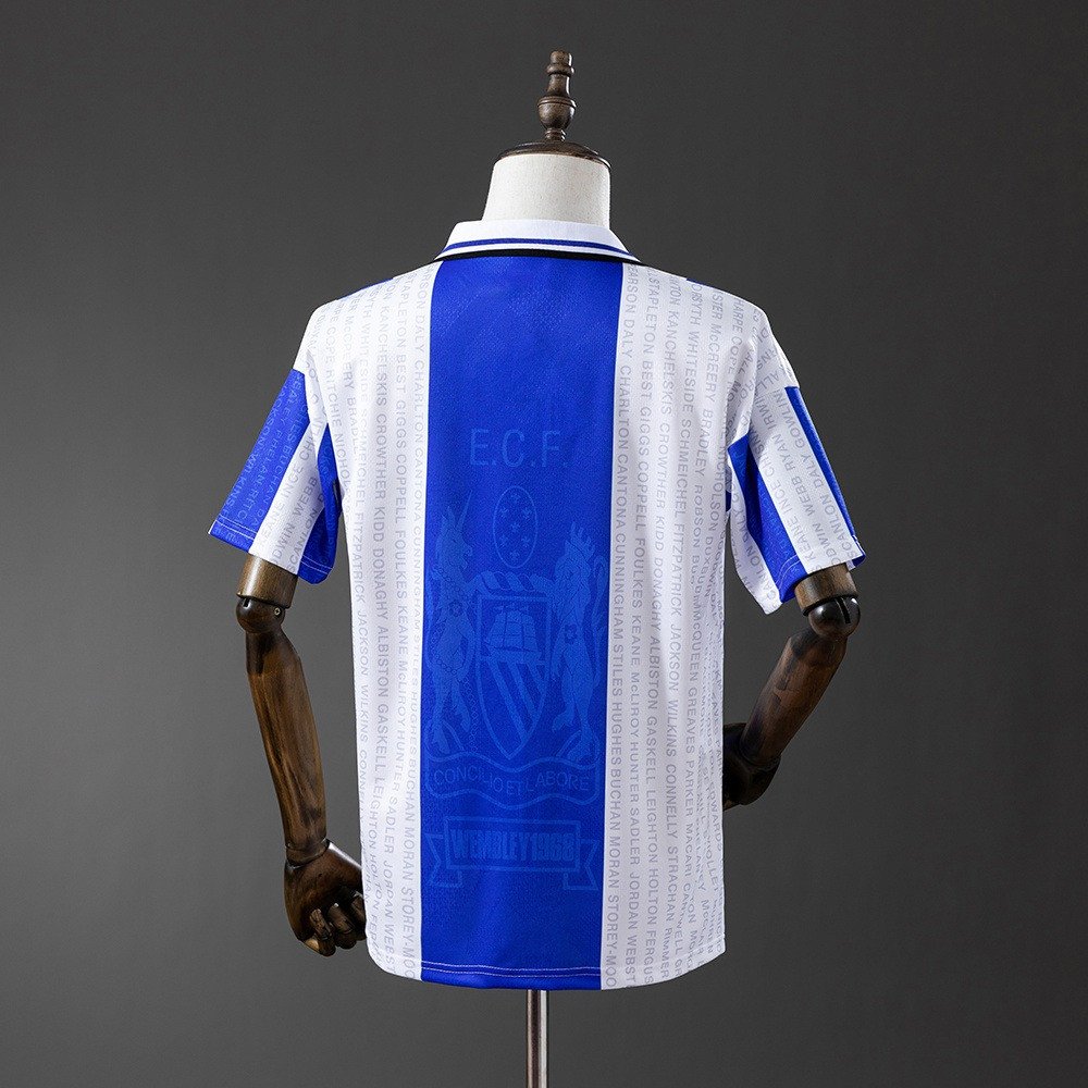 94/96 Manchester United Second Away Retro Jersey - back view