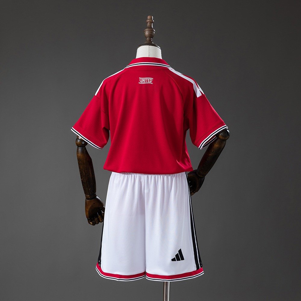 26/27 Manchester United Home Kids Kit Jersey - back view