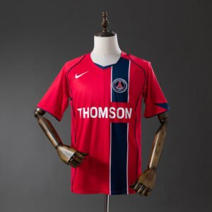 France Paris Saint-Germain Home Jersey – Red with Navy and White Centre Stripe