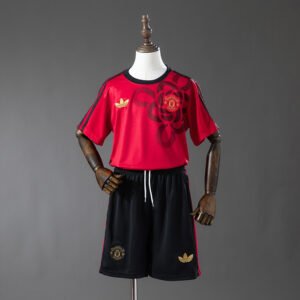 25/26 Manchester United Cultural Shirt Special Edition Kids Kit Jersey - Red - front view