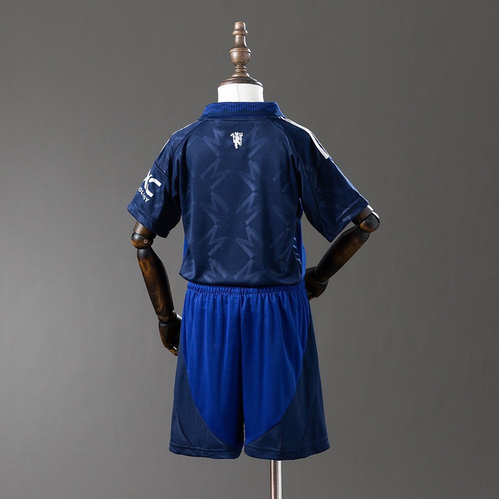 24/25 Manchester United Away Kids Kit Jersey - back view
