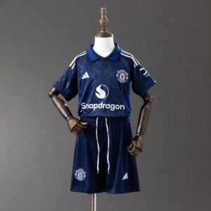24/25 Manchester United Away Kids Kit Jersey - front view