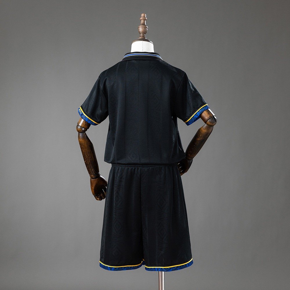 93/94 Manchester United Away Retro Kids Kit Jersey - back view