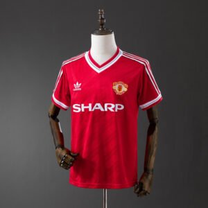 86/88 Manchester United Home Retro Jersey - front view