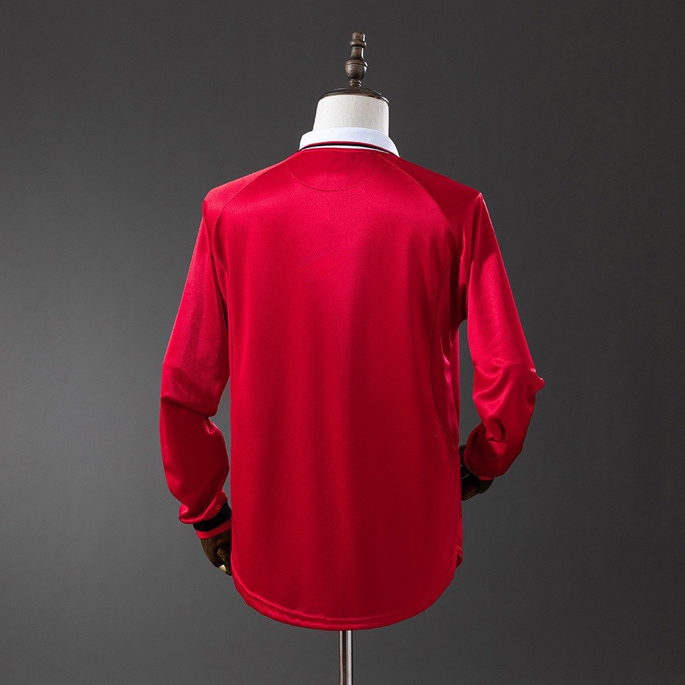 99/00 Manchester United Home Long Sleeve Retro Jersey - back view