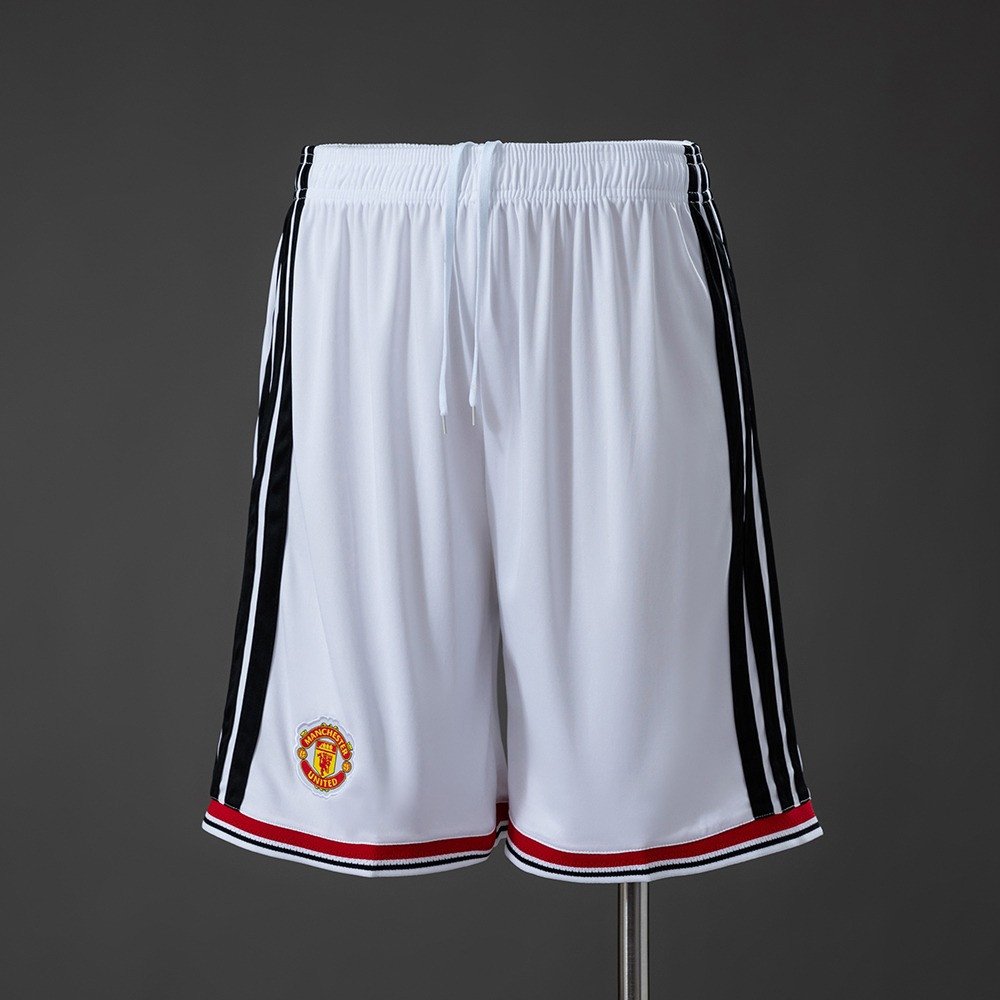 26/27 Manchester United Home Shorts - White - front view