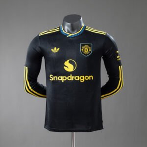 25/26 Manchester United Third Away Player Version Long Sleeve Jersey - front view