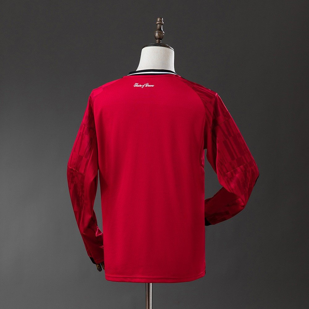25/26 Manchester United Home Long Sleeve Jersey - back view