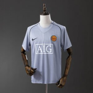 2007 Manchester United Retro Goalkeeper Jersey - Grey - front view