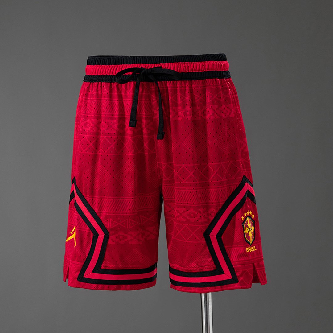 Brazil 2026 Basketball Shorts Red - front view