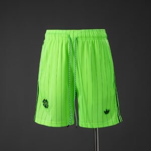 Celtic Terrace Icons Shorts Fluorescent Green - front view