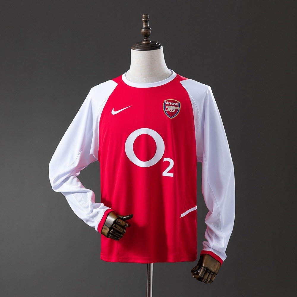 04/05 Arsenal Home Long Sleeve Jersey Retro - front view