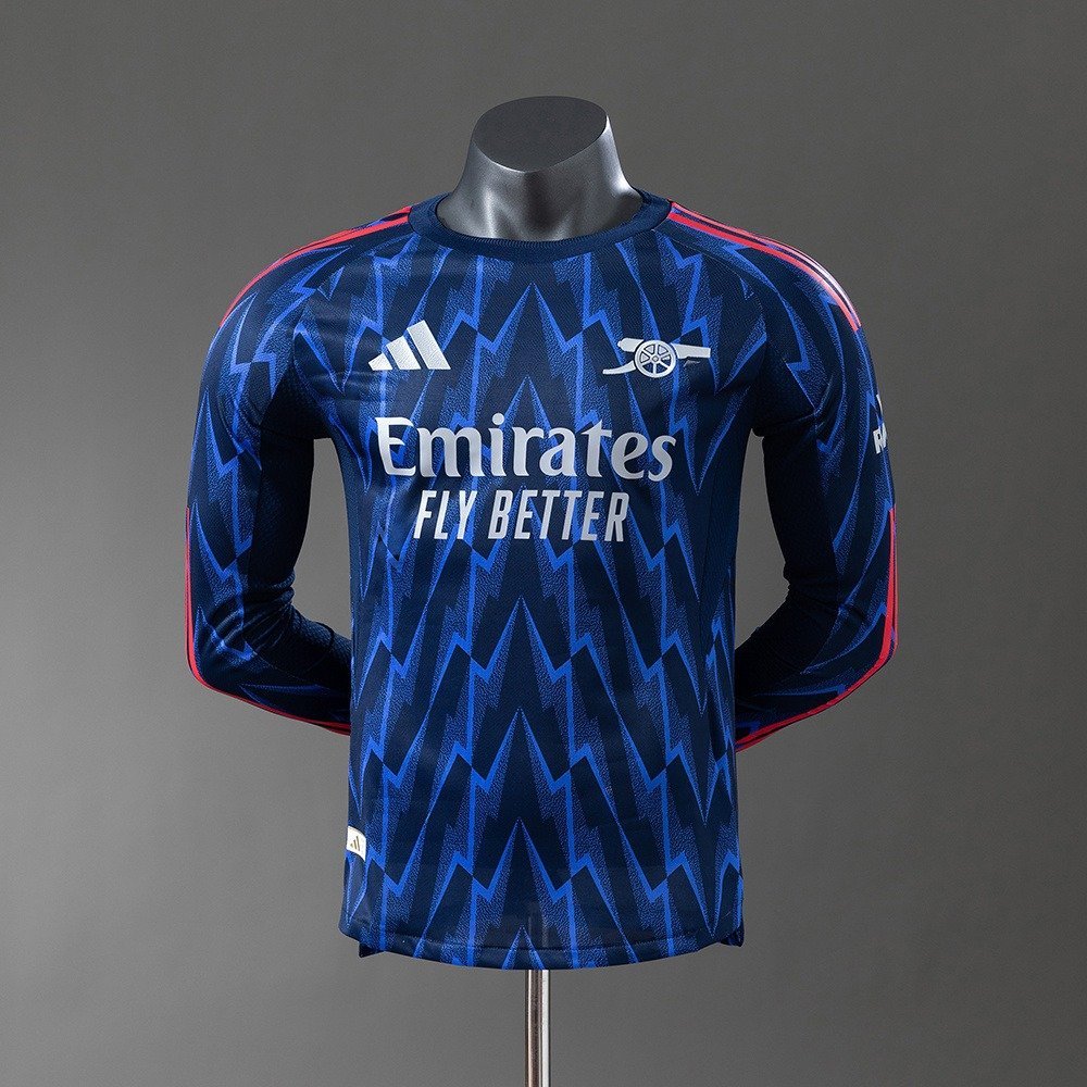 25/26 Arsenal Away Player Version Long Sleeve Jersey - back view